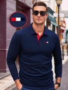 Męskie Polo z długim rękawem Bluzka Męska z kołnierzykiem Rozmiar M