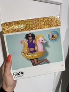 Bestway – Dmuchane Koło Konik Morski z Brokatem 115 cm – Modny Pływak 10+