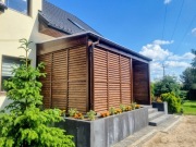 Shuttersy Ruchome deseczki żaluzje regulowane drewno klejone na taras