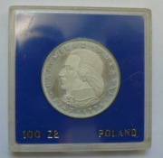 Moneta 100 zł z 1976 r  Kazimierz Pułaski   srebro