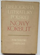 NOWY KORBUT 1 Piśmiennictwo Staropolskie - R. Pollak