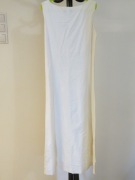 Sukienka Senso rozmiar 38 biała długa róże