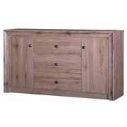 Komoda pojemna 2 drzwiowa 3 szuflady san remo jasne 