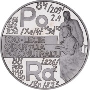 Srebrna moneta 20 zł 1998 Polon i Rad Ag 925 lustrzana mennicza 