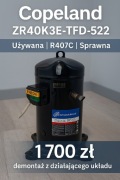 Sprężarka Copeland Scroll ZR40K3E-TFD-522 | R407C | 3-fazowa | Używana