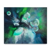 Ręcznie malowany obraz Abstrakcja Kosmos 60x70