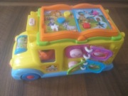 Interaktywne autko dla malucha, gra melodyjki, wydaje odgłosy zwierząt