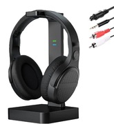 Bezprzewodowe słuchawki telewizyjne cyfrowe  stereo stacja ładująca 2w1 