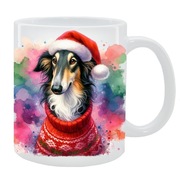 KUBEK Z PSEM Chart rosyjski borzoj - PREZENT, PERSONALIZOWANY, 24HWYS