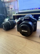 Nikon d5200 + nikkor 18-55mm + nikkor 35mm + torba + karta 16GB +filtr