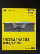 Pamięć RAM DDR5 Corsair 64 GB RGB ( 2 X 32GB ) 6000 CL40 NOWE 