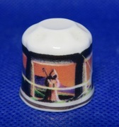 Naparstek Kolekcjonerski Porcelanowy Merlin Czarodziej 