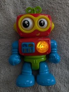 Zabawka interaktywna świecący grający ruchomy robot Dumel