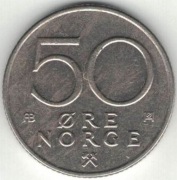 Norwegia 50 ore 1979 - 22 mm
