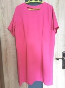 Różowa sukienka prosta biurowa rozmiar L