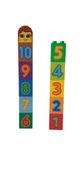 Lego Duplo klocki cyferki 1-10 + buźka dziewczynki