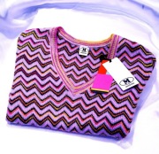 Missoni damski top L moher różowy Italy etro cavalli guess moschino versace