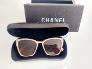 Okulary przeciwsłoneczne Chanel z etui Case Róż UV400 Jak NOWE