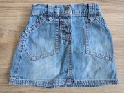 Spódniczka krótka dziewczęca jeansowa Next rozm. 74/80 - 9/12 m-cy