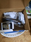 Bateria wannowa z wylewką szeroką i prysznicem