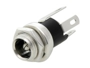 Gniazdo DC 5,5/2,1 montażowe przykręcane metalowe 