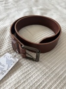 H&M Premium pasek ze skóry skórzany XS