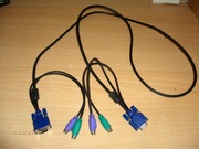Kabel do przełącznika KVM VGA + 2x PS2 1,8m