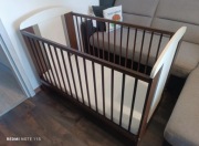 Łóżeczko niemowlęce Klupś Safari z materacem i pojemnikiem