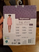 Nowa koszula nocna damska Nightwear Big Shirt, rozmiar L