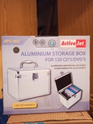 Aluminiowa skrzynka kufer BOX na 120 płyt CD/DVD - nowa