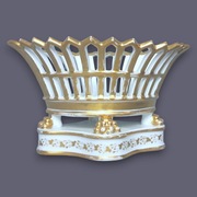 Patera Koszyk Empire Vieux Paris 1800-20 Lwie Łapy