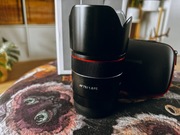 Dwa obiektywy Samyang 75mm 1.8 oraz Samyang 45 1.8 - Komplety