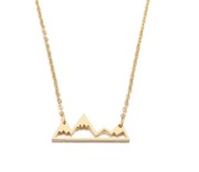 Naszyjnik złoty stal szlachetna góry sztyfty