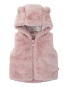 Cool Club, Bezrękawnik dziewczęcy z kapturem, różowy.rozmiar 86