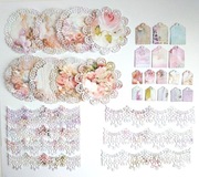 SERWETKI KORONKI SCRAPBOOKING ZESTAW 1 RÓŻE