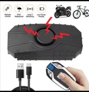 Alarm rowerowy z pilotem bezprzewodowy głośny zabezpieczenie 