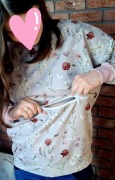 Bluza do karmienia, opaska supeł od Delicado