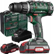 AKUMULATOROWA WIERTARKO-WKRĘTARKA PARKSIDE 20V ZESTAW 2xAKU+AKCESORIA NOWY
