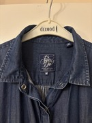 Koszula jeansowa Superdry M elegancka granatowa 