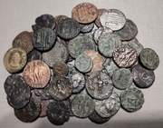 STARE MONETY ANTYCZNE, ZESTAW 48 SZTUK