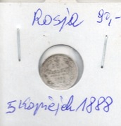 ROSJA CARSKA 5 KOPIEJEK 1888  Ag