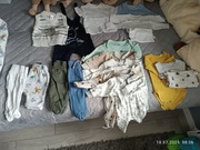 Ciuszki niemowlęce rozmiar 56 plus rożki 
