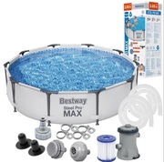 Basen stelażowy Bestway 56408 305 76 cm z filtrem wkładowym