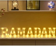 LITERY DEKORACYJNE ŚWIATŁO LED NA RAMADAN