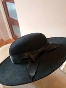 Kapelusz czarny  rozm.M  wełna NOWY!