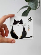 Podkładka pod kubek kotek, japoński kot Matsumoto Hoji 