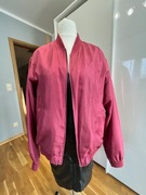 JEDWABNA MĘSKA KURTKA BOMBERKA rozm. L Limit casual bordowa