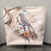 Shopperka parrot skóra ekologiczna 