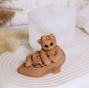 KOTEK DZIEWCZYNKA na Obcasie forma silikonowa 8*9.6 do Świec Żywic Odlewów 