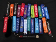 Wielki zestaw breloków Linie Lotnicze Świata 24 sztuki